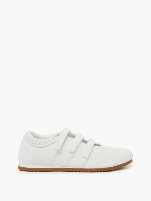 Styli White Velcro Strap Sneakers