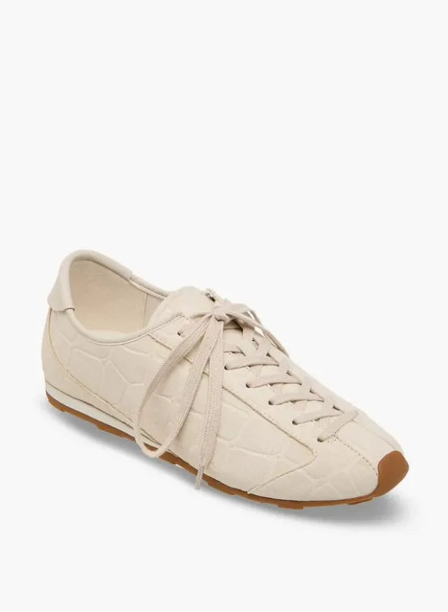 Women Textured Lace-Up Sneakers – image 2