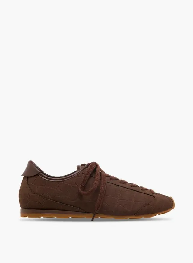 Women Textured Lace-Up Sneakers – صورة 3