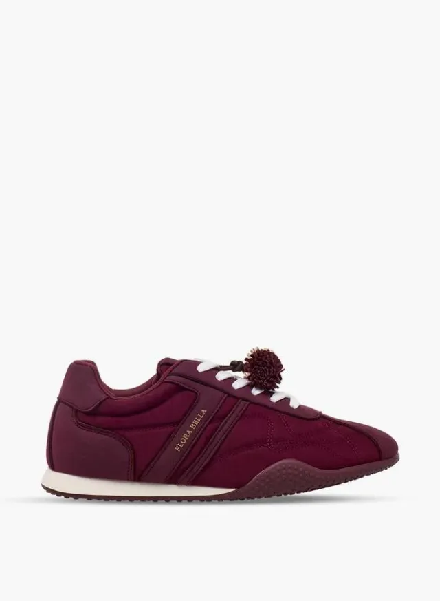 Women Pom-Pom Accent Ankle Sneakers