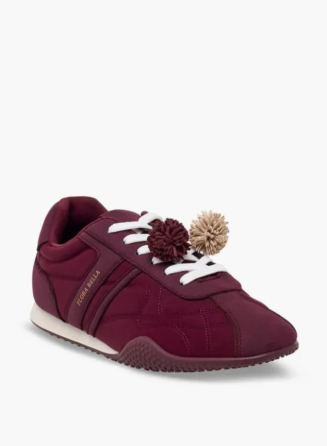 Women Pom-Pom Accent Ankle Sneakers – صورة 2