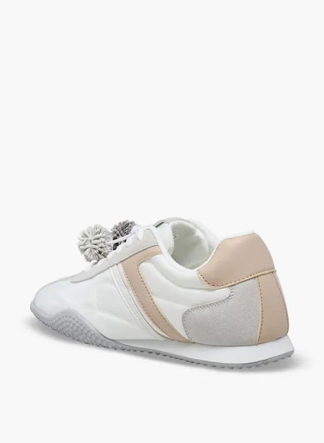 Women Pom-Pom Accent Ankle Sneakers – image 5
