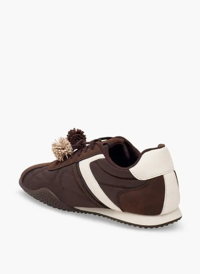 Women Pom-Pom Accent Ankle Sneakers – صورة 5