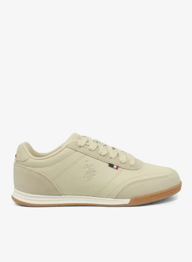U.S. Polo Assn. Women CONO GLB 6FX Black Casual Sneakers with Gum Sole – Lace-Up Lifestyle Shoes – صورة 2
