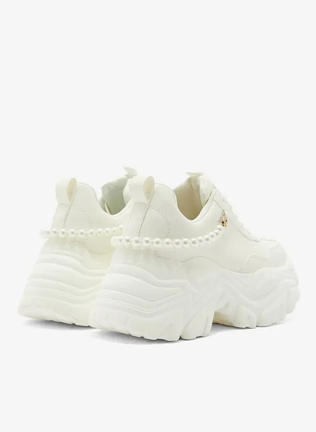 Pearl Detail Chunky Sneaker – image 2
