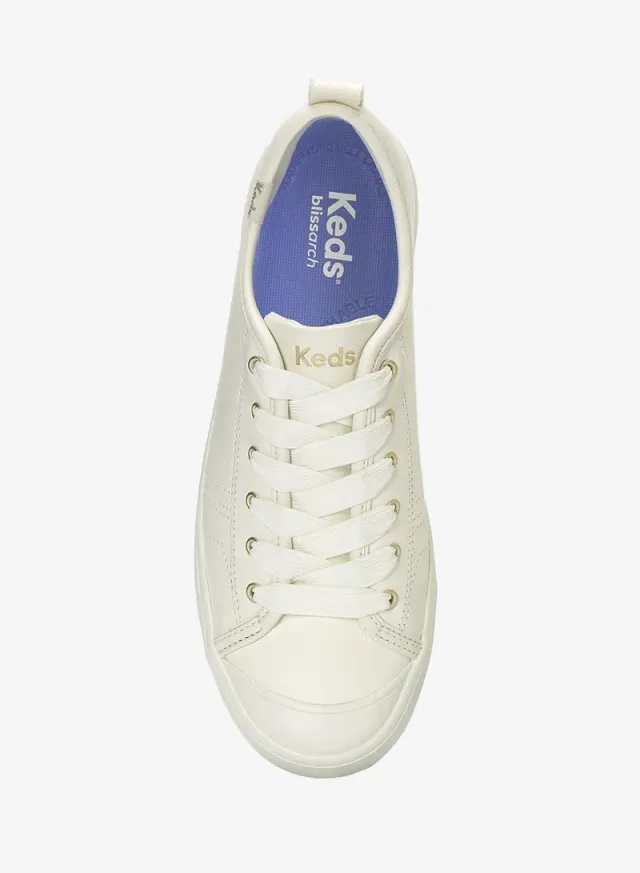Keds Women's Cruise Lace Up Leather Casual Sneaker Beige – image 5