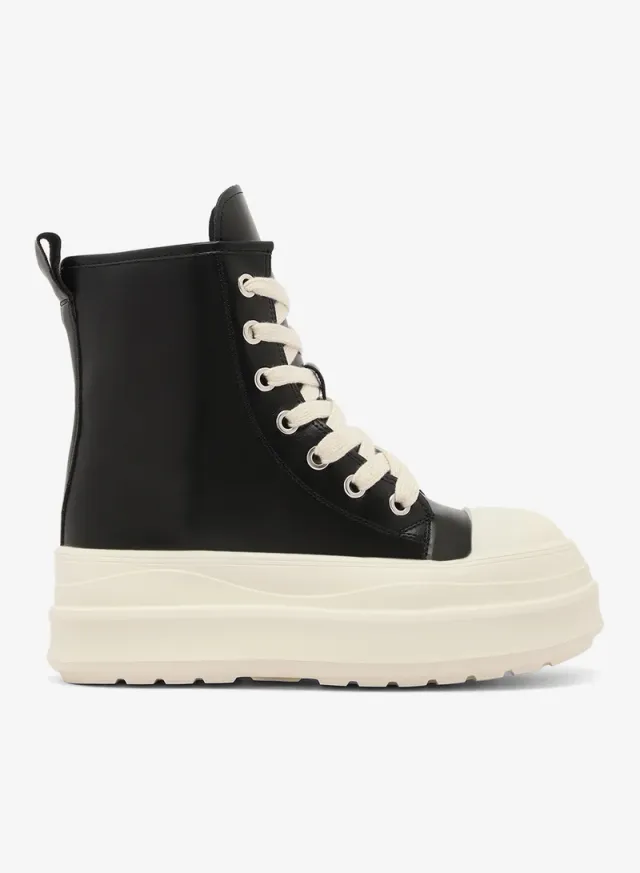 Platform Chunky Detail Lace Up Sneakers