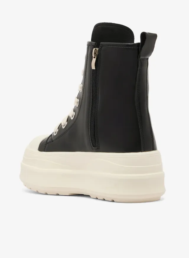 Platform Chunky Detail Lace Up Sneakers – image 3