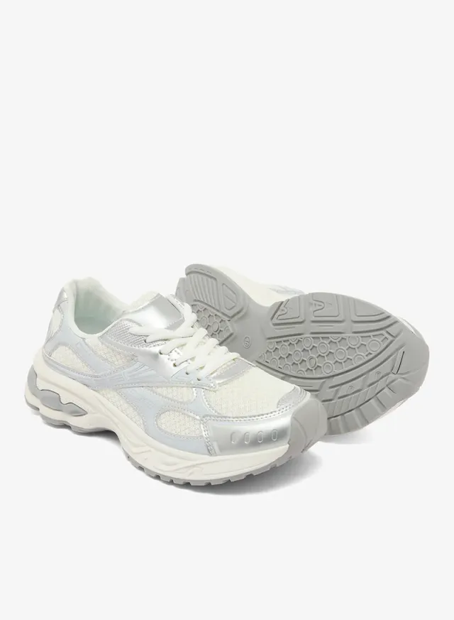 Chunky Sole Lace Up Sneakers – image 3