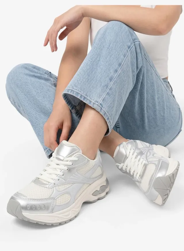 Chunky Sole Lace Up Sneakers – image 5