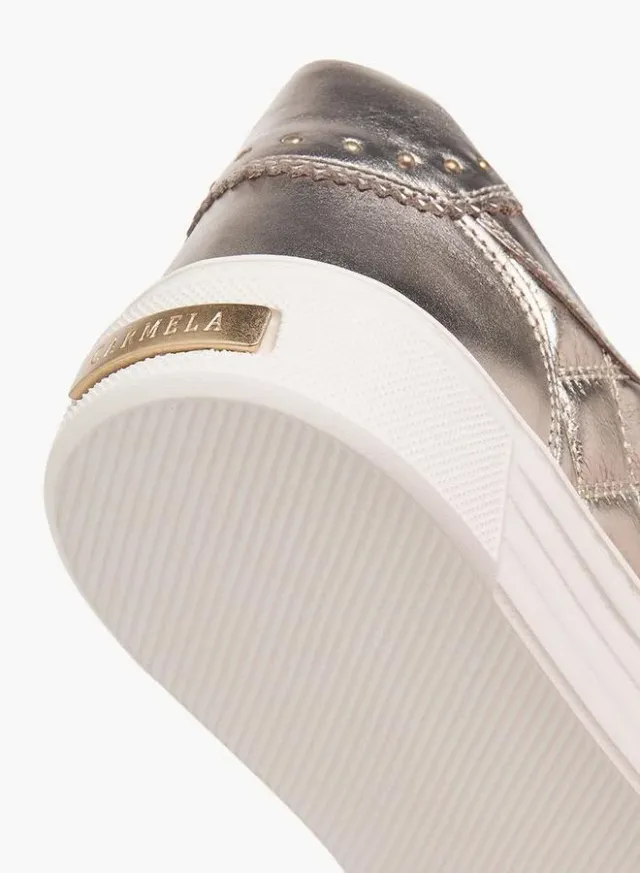 Women Quilted Leather Ankle Sneakers – صورة 5