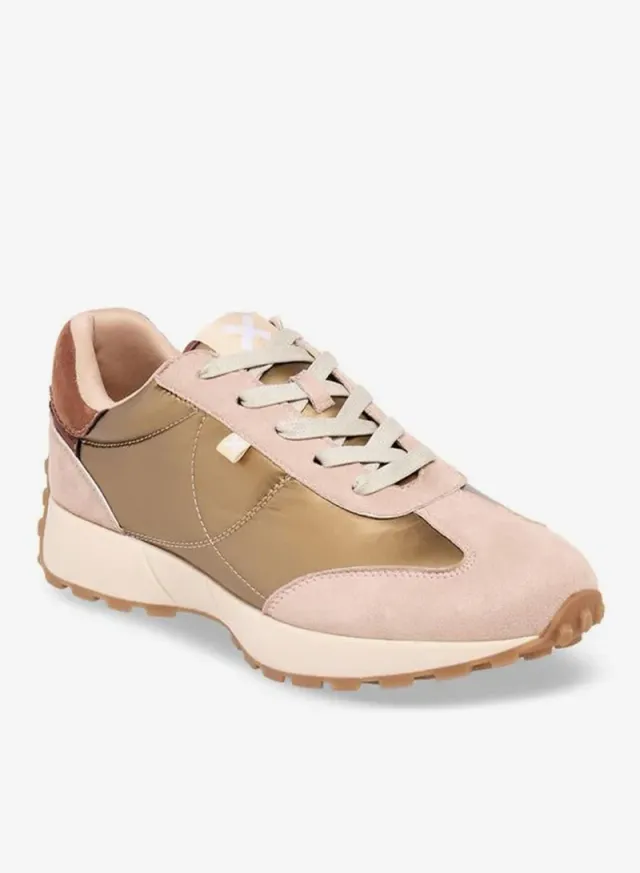 Women Metallic Lace-Up Ankle Sneakers – image 2