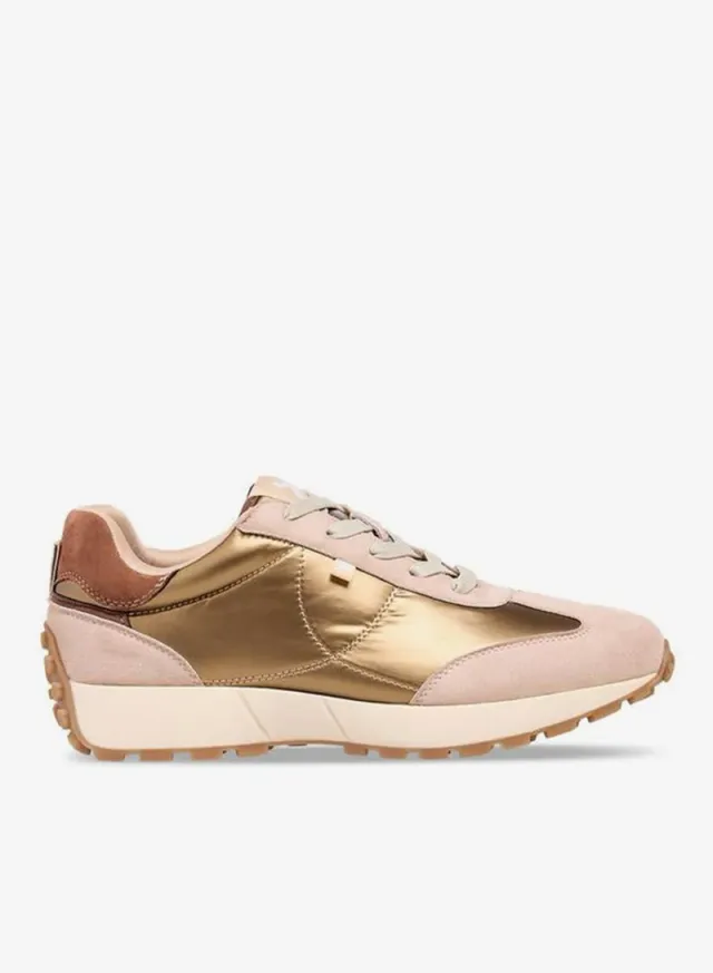 Women Metallic Lace-Up Ankle Sneakers – image 3