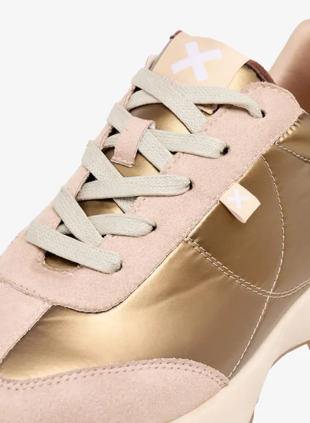 Women Metallic Lace-Up Ankle Sneakers – image 4