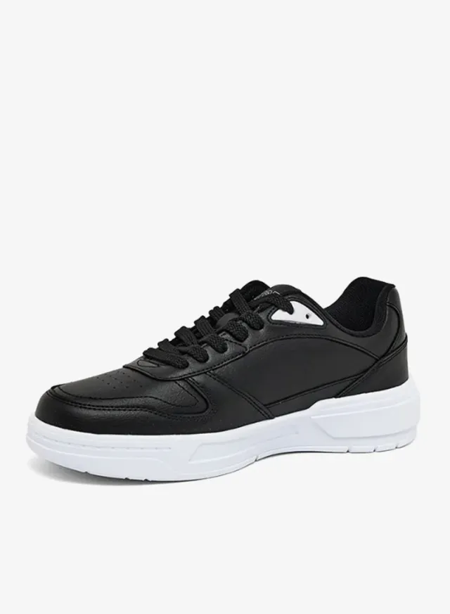 U.S. Polo Assn. Women's Casual Lace-Up Sneakers | Lightweight Platform Sole | Comfortable Everyday Fashion Shoes | Black/White – صورة 2