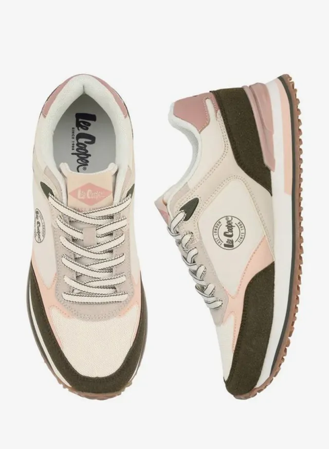 Colourblock Lace-Up Ankle School Sneakers – صورة 3