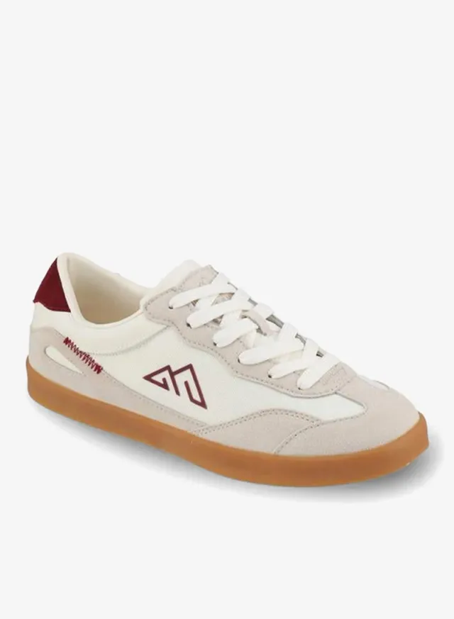 Panelled Lace-Up Ankle Sneakers – صورة 2