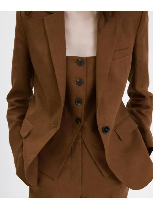 Linen suit jacket – صورة 3
