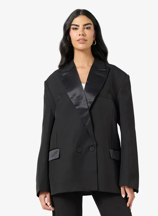 Oversized Double-Breasted Blazer