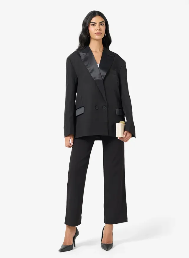 Oversized Double-Breasted Blazer – image 4