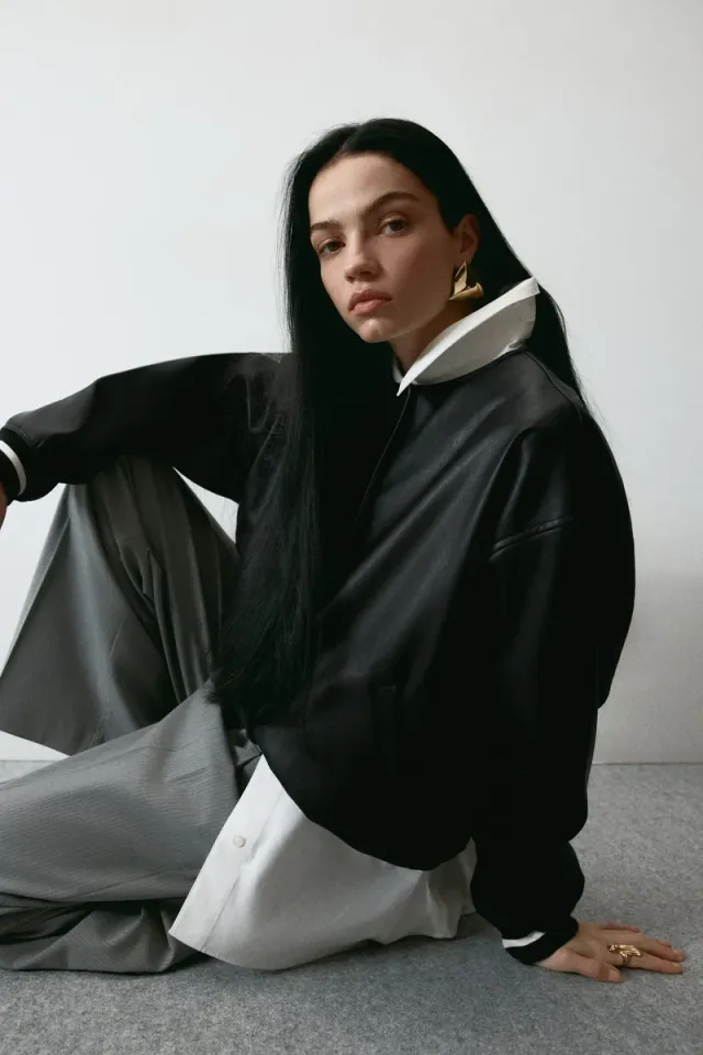 Coated bomber jacket – image 3