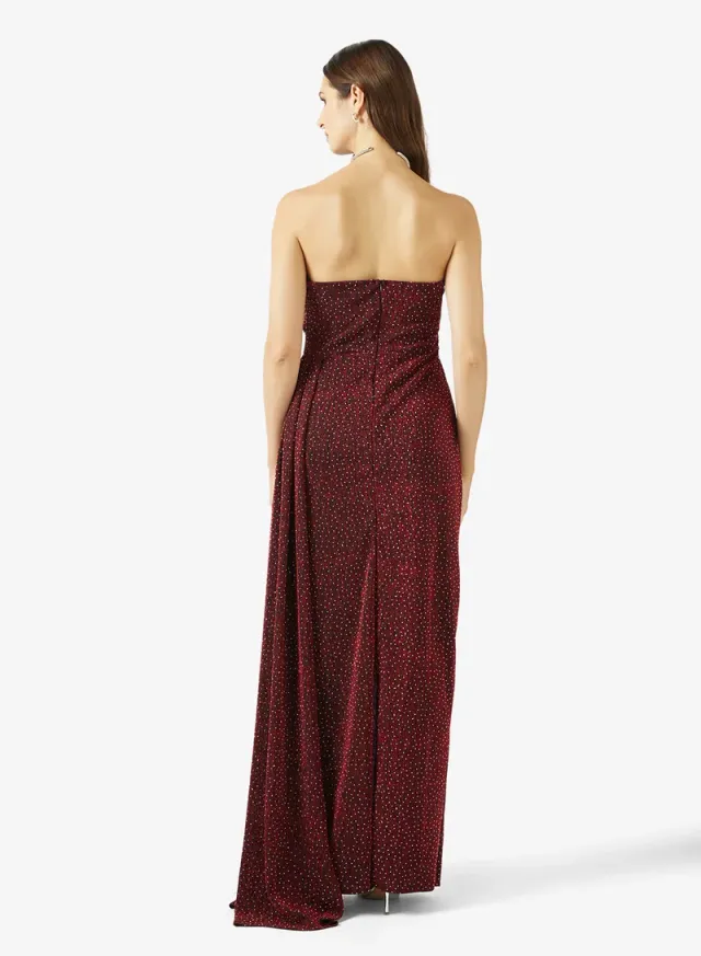 Sweetheart Neck Dress With Trail – image 2