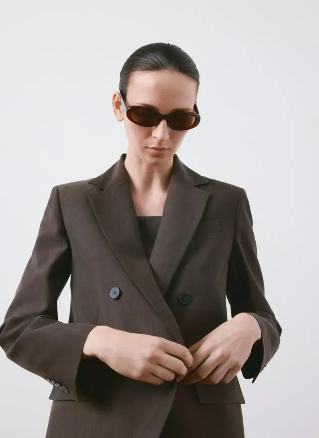 Straight-fit lyocell suit jacket – صورة 4