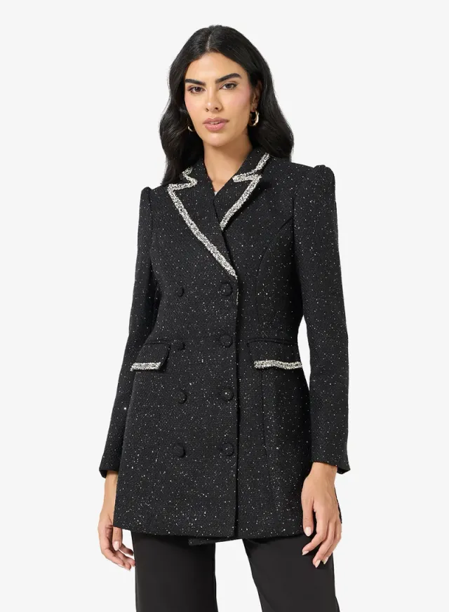Longline Tweed Blazer