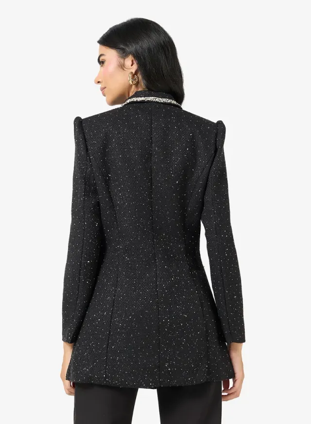 Longline Tweed Blazer – image 2