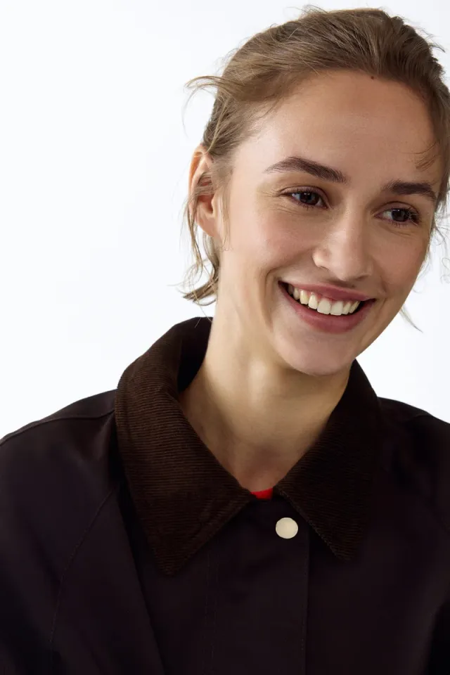 Corduroy-collar jacket – image 2