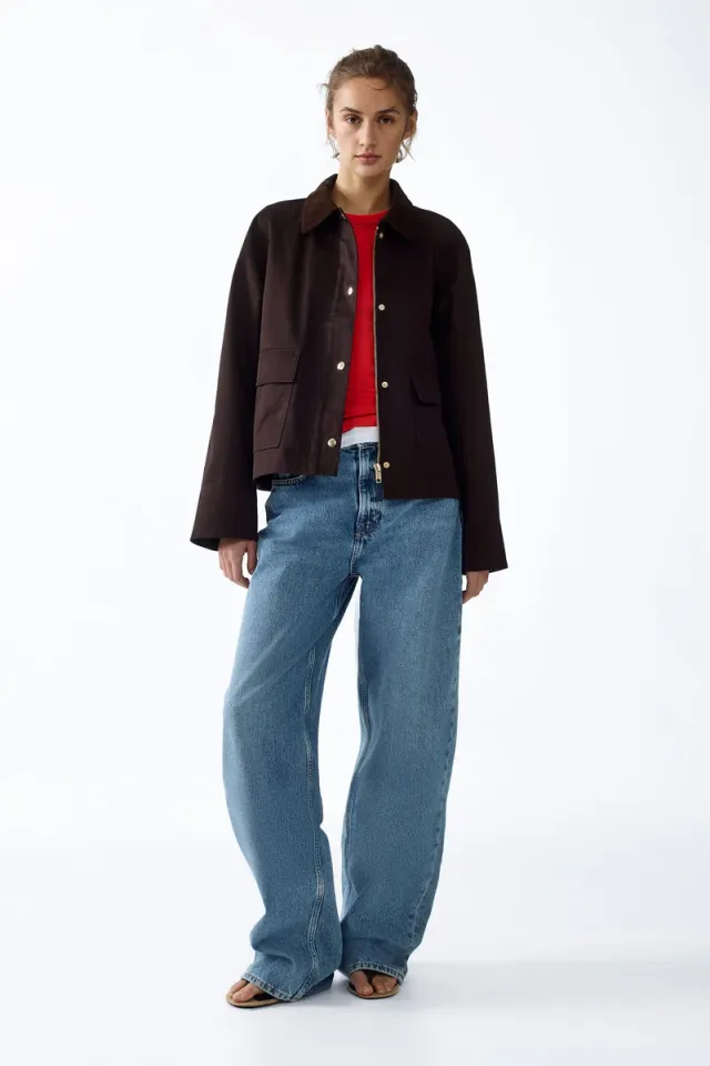 Corduroy-collar jacket – image 3