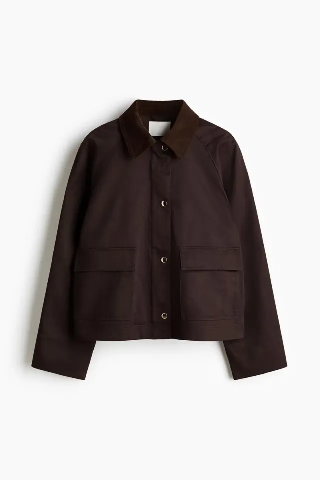 Corduroy-collar jacket – image 6