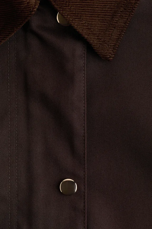 Corduroy-collar jacket – image 7