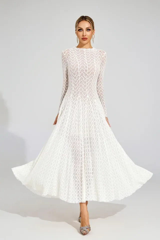 Armstrong Lace Long Sleeve Dress – image 4