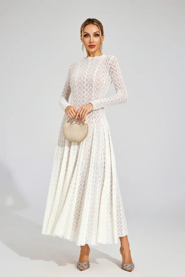 Armstrong Lace Long Sleeve Dress – image 6