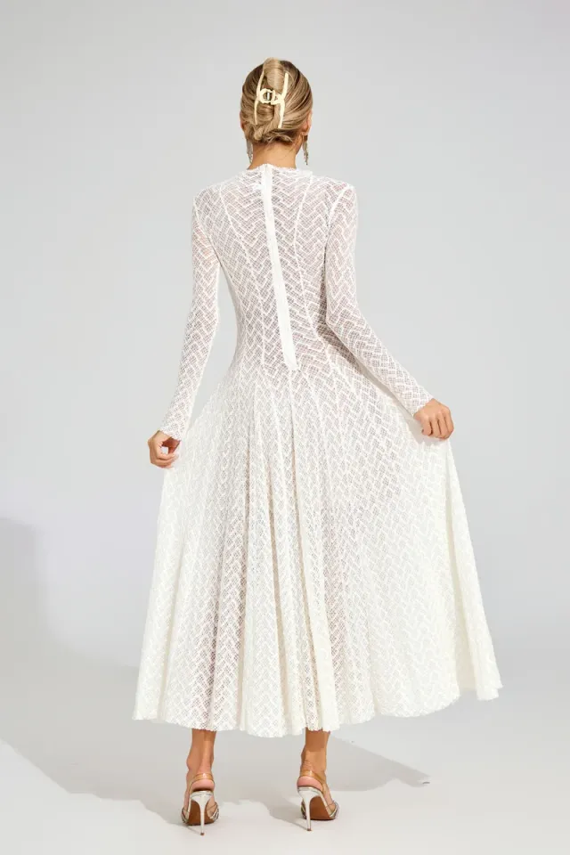 Armstrong Lace Long Sleeve Dress – image 7