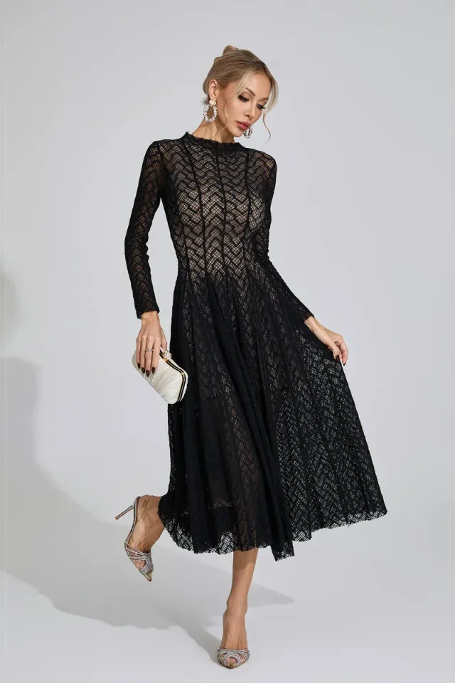 Armstrong Lace Long Sleeve Dress – image 4