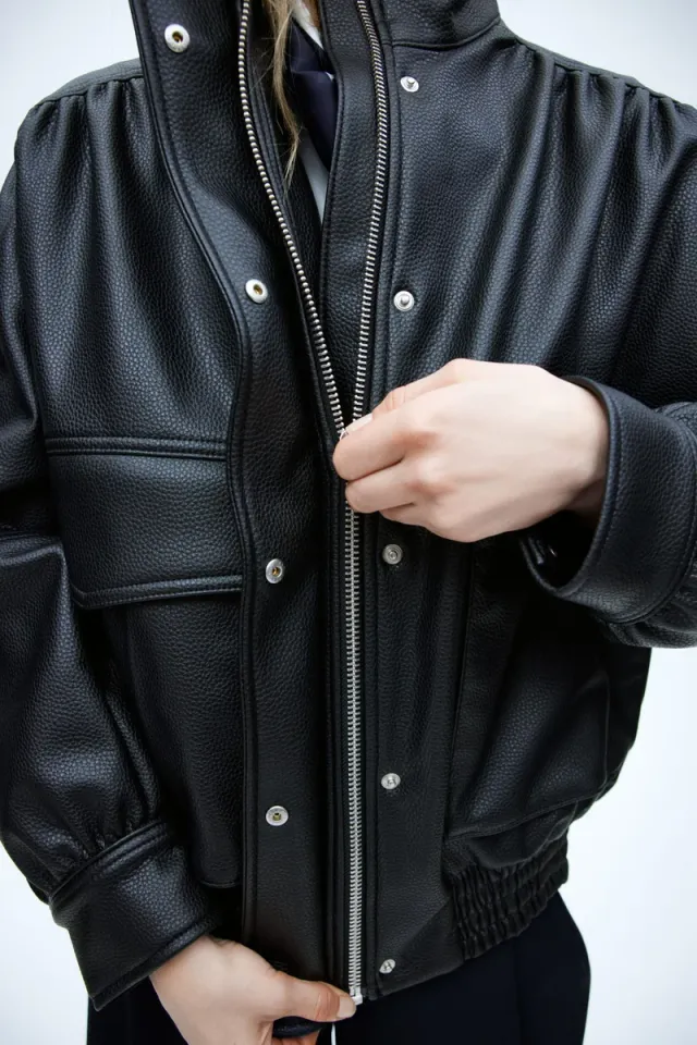 Coated bomber jacket – image 2