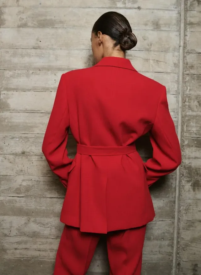Suit jacket with scarf – صورة 2