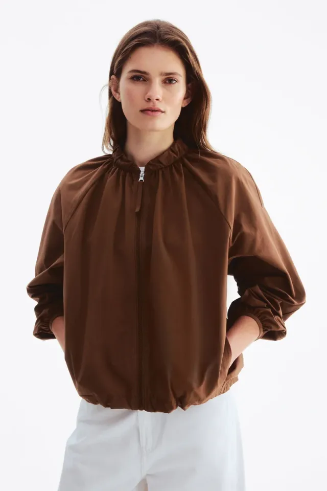 Gathered bomber jacket – image 2