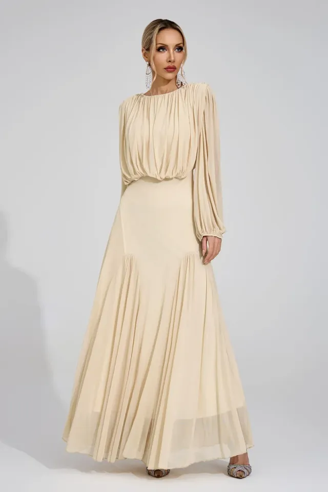 Linnea Pleated Maxi Dress