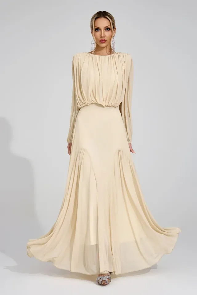 Linnea Pleated Maxi Dress – image 2