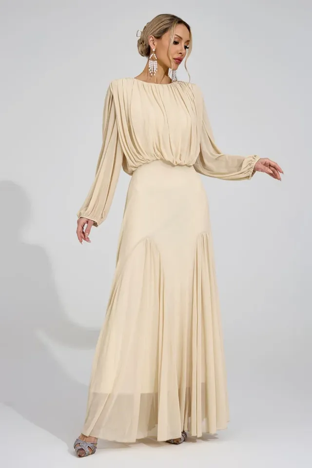 Linnea Pleated Maxi Dress – image 3