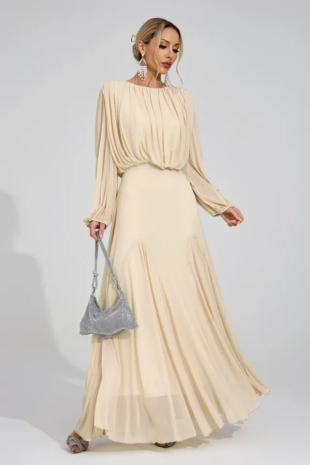 Linnea Pleated Maxi Dress – image 4
