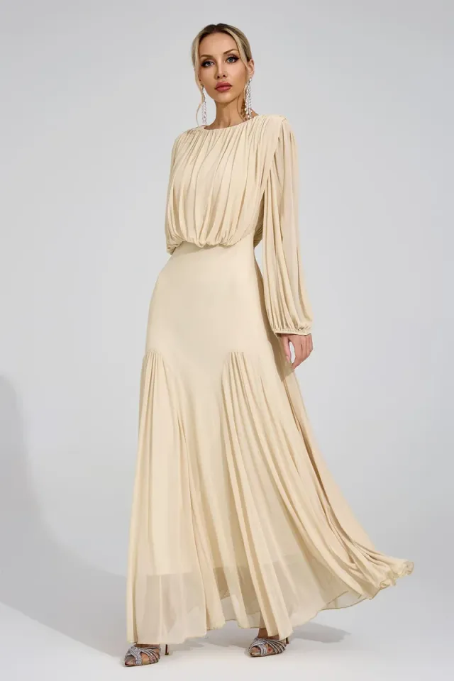 Linnea Pleated Maxi Dress – image 5