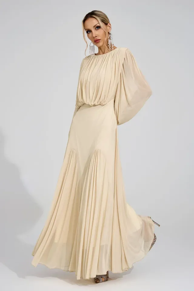 Linnea Pleated Maxi Dress – image 6