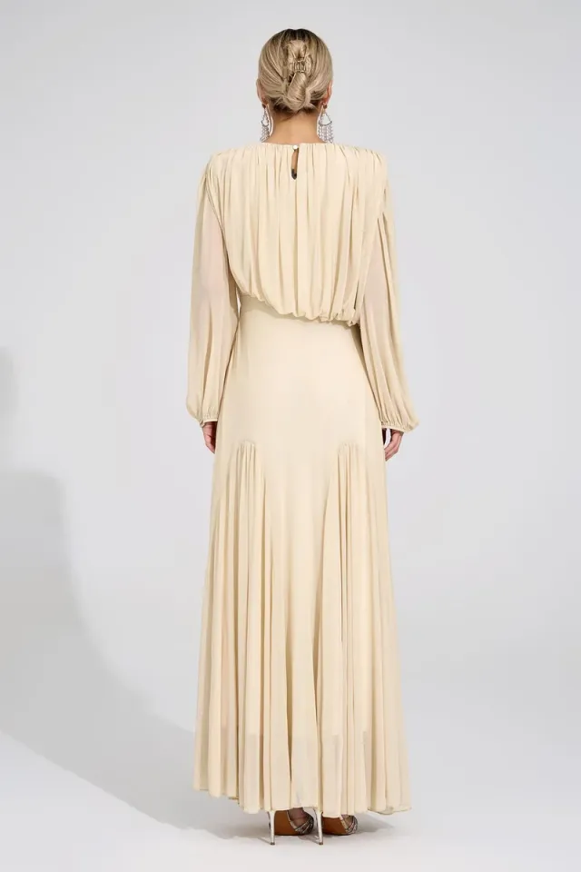 Linnea Pleated Maxi Dress – image 7