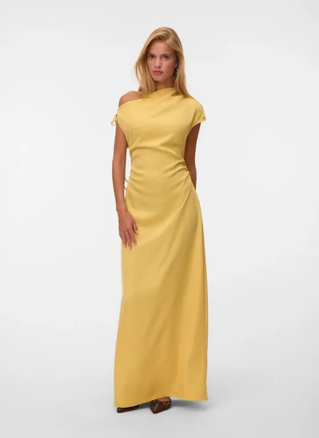 Women's VMATHENA Sleeveless Detail Maxi Woven Dress