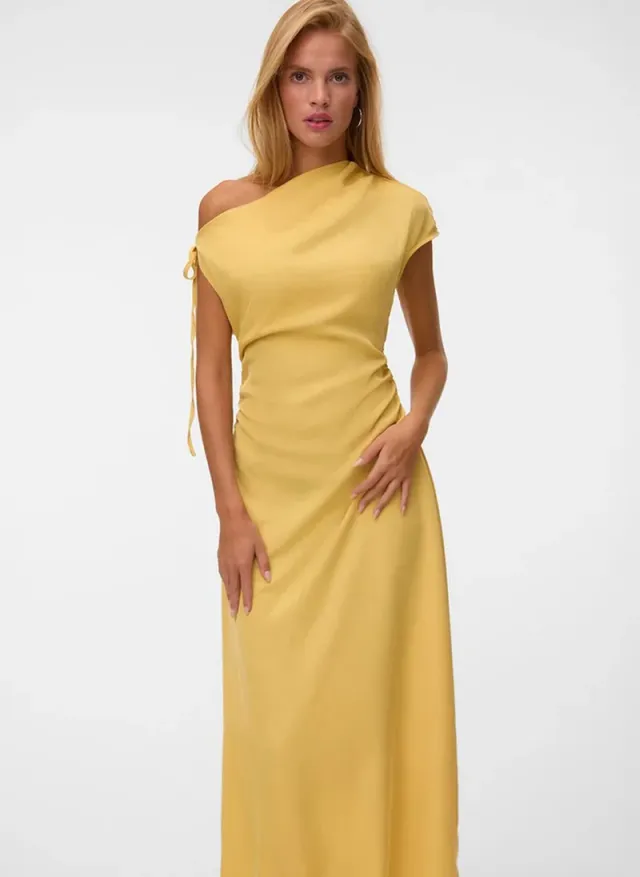 Women's VMATHENA Sleeveless Detail Maxi Woven Dress – صورة 4
