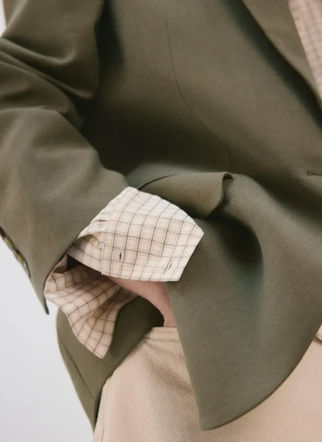 Straight suit jacket with lapel pockets – صورة 3